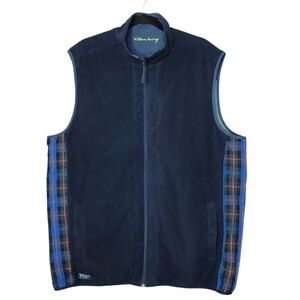 William Murray Golf Slice Shot Reversible Vest Navy Green Tartan Accent 3XL